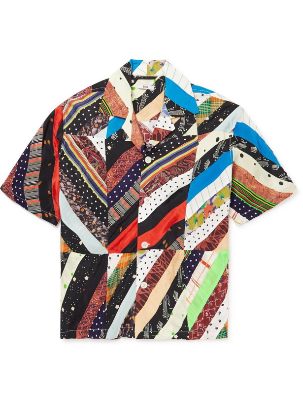 Photo: BODE - Camp-Collar Patchwork Woven Shirt - Multi