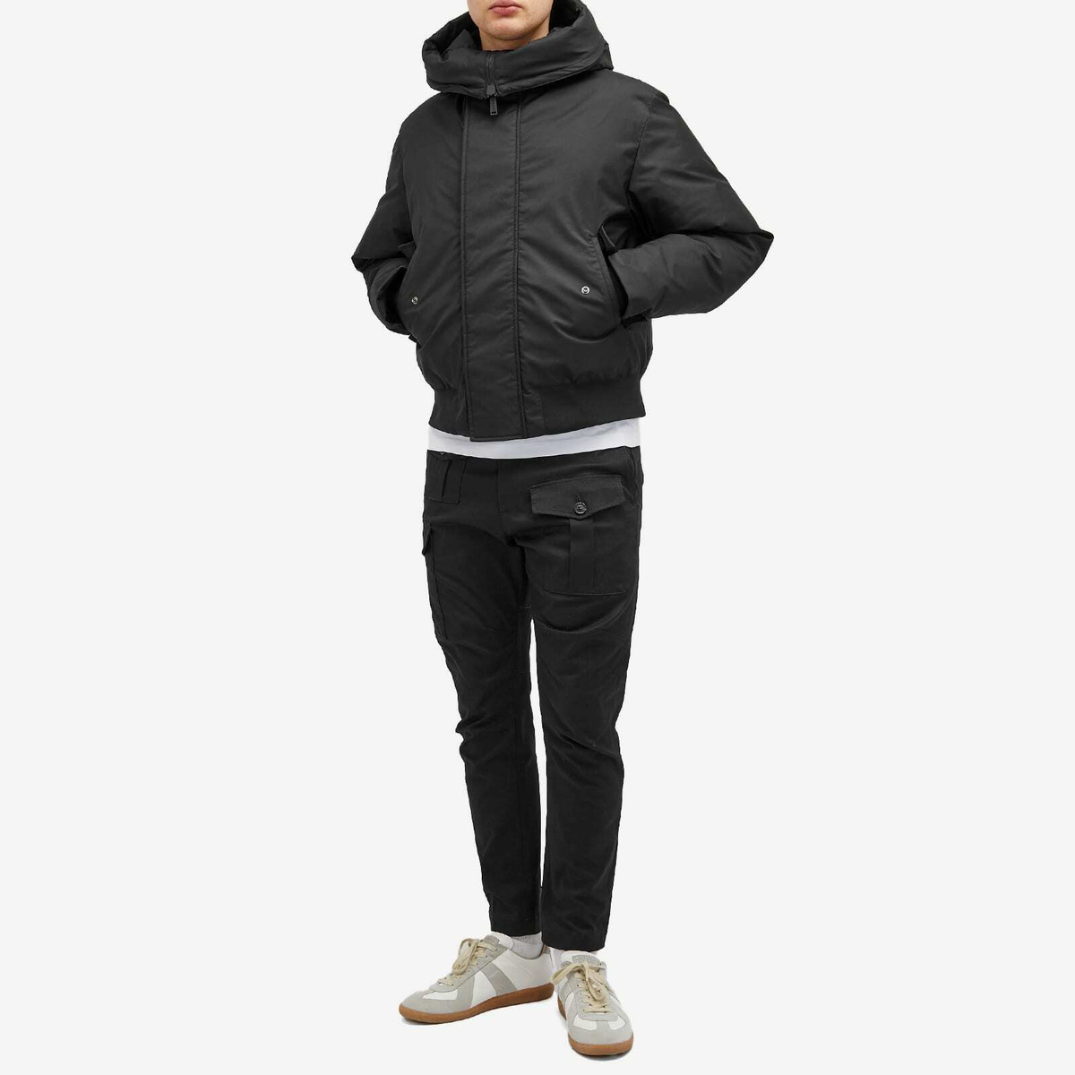 Dsquared2 Men's Techno Down Bomber Jacket in Black
