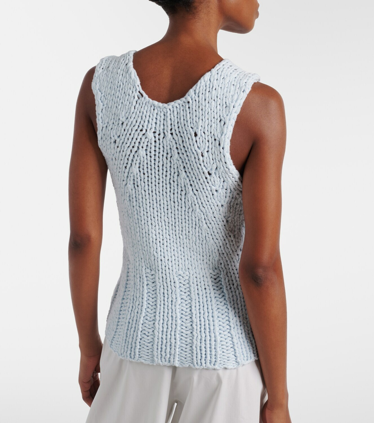 Khaite Cassie knitted cotton top