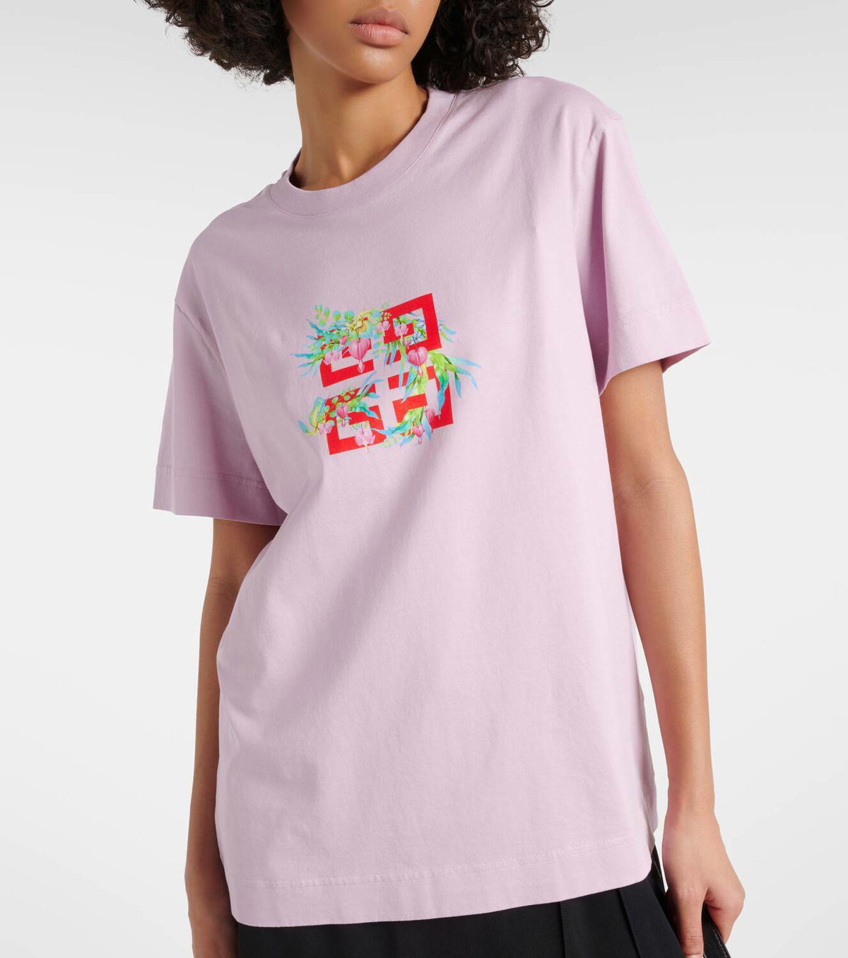 【GIVENCHY】4G cotton jersey T-shirt Givenchy - 4G Padlock cotton jersey T-shirt Givenchy
