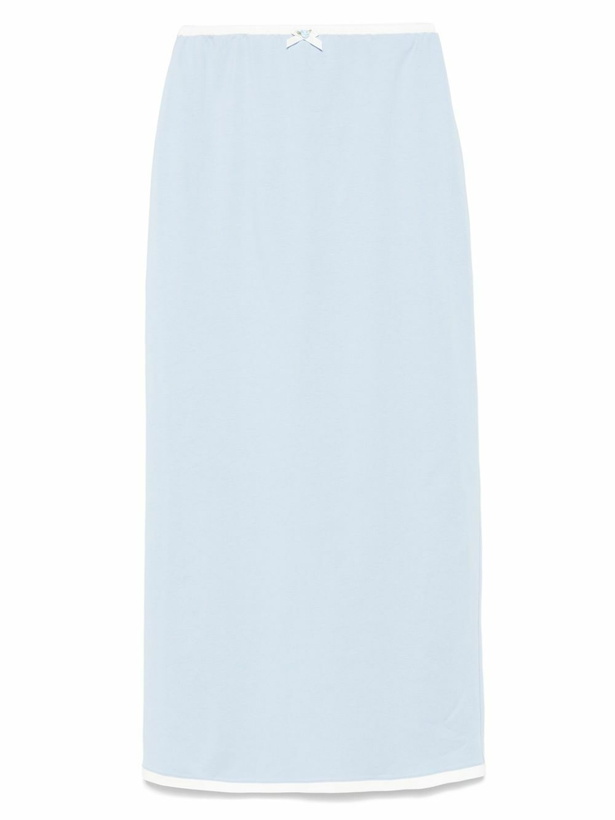 Photo: Rowen Rose Floral-Appliqué Maxi Skirt
