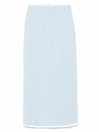 Rowen Rose Floral-Appliqué Maxi Skirt