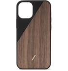 NATIVE UNION - Clic Wooden TPU-Trimmed Walnut iPhone 12 Mini Case - Black