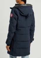 Canada Goose Women's Small Blue Shelburne Hooded Arctic-Tech Parka Coat Water-Repellent & Fully Lined
