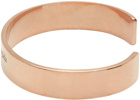Maison Margiela Rose Gold Logo Cuff Bracelet