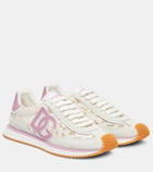 Dolce&Gabbana DG Cushioned leather-trimmed sneakers