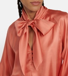 Max Mara Albenga silk slit blouse