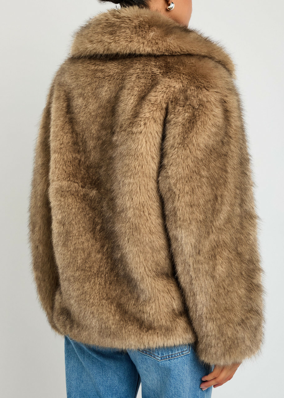 Stand Studio Valentina Faux fur Jacket Brown