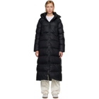 Canada Goose Black 'Tonal Label' Mystique Down Coat