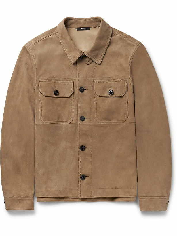 Photo: TOM FORD - Suede Jacket - Brown