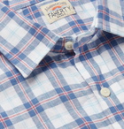 Faherty - Checked Linen Shirt - Blue