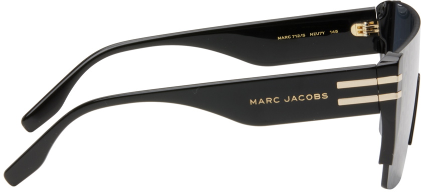 Marc Jacobs Mirrored Graphic Acetate Shield Sunglasses | Neiman Marcus