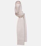 Alaïa Wool and cashmere hooded scarf