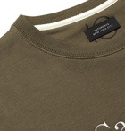 Saturdays NYC - Bowery Logo-Embroidered Loopback Cotton-Jersey Sweatshirt - Green