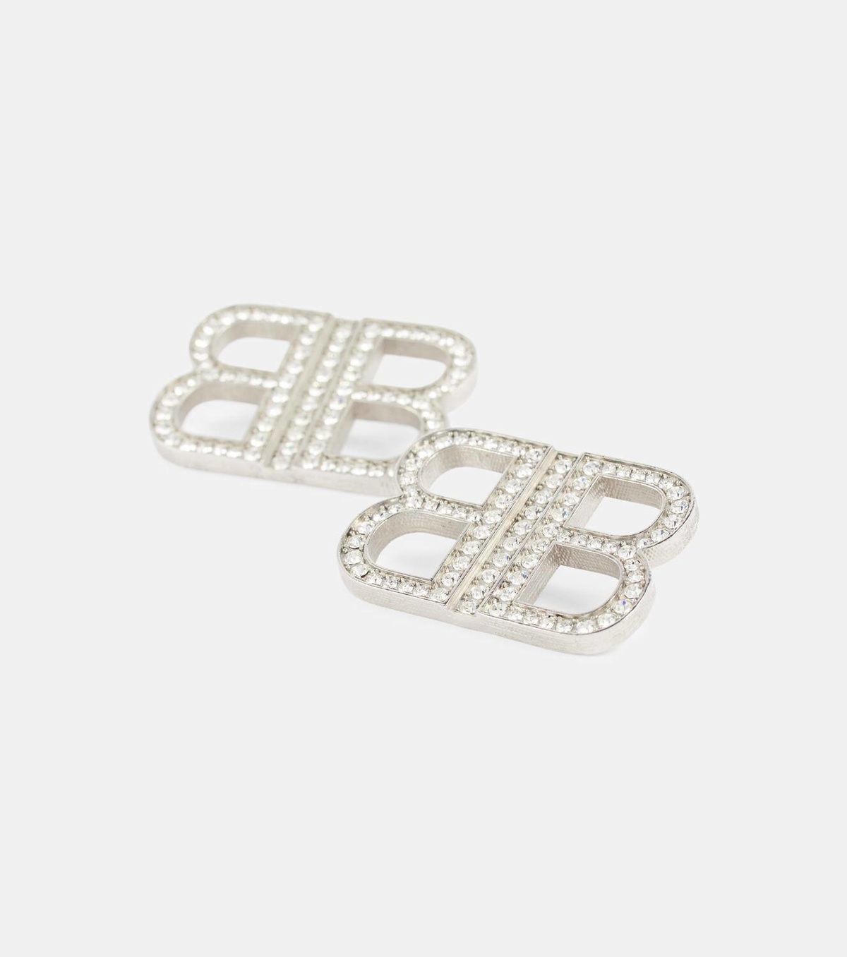 Balenciaga BB 2.0 crystal-embellished earrings Balenciaga