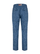 MC2 Saint Barth Man Printed Linen Calais Pants With Drawstring