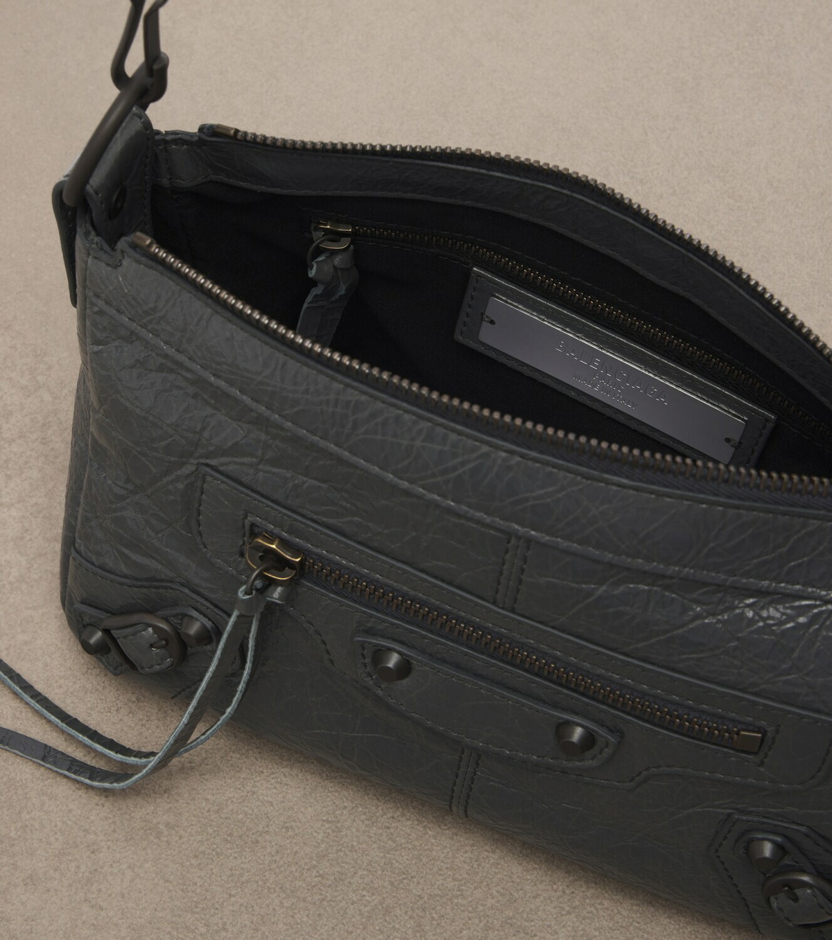 Balenciaga Le City Moto Mini leather shoulder bag