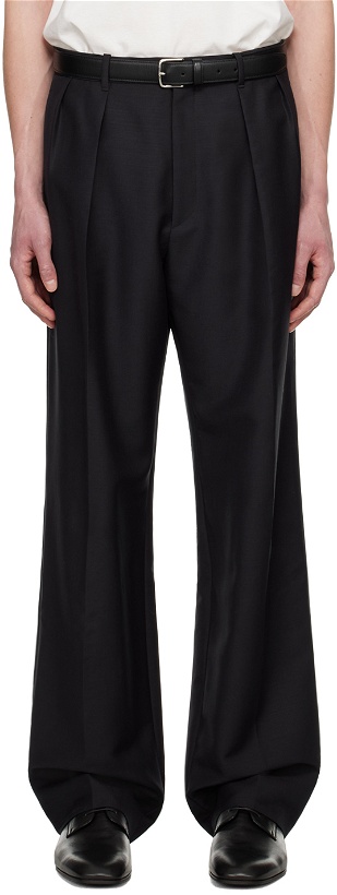 Photo: The Row Navy Marc Trousers