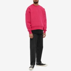 AMI Men's Tonal Heart Crew Sweat in Fuchsia