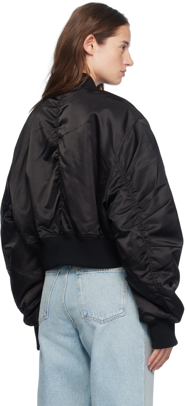 AGOLDE Black Jett Bomber Jacket