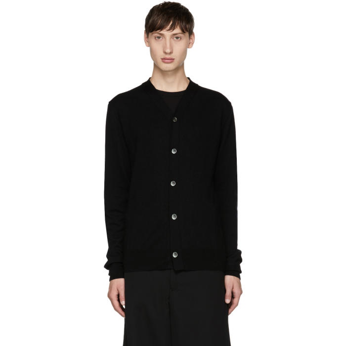 Photo: Comme des GarÃ§ons Shirt Black Knit Cardigan 