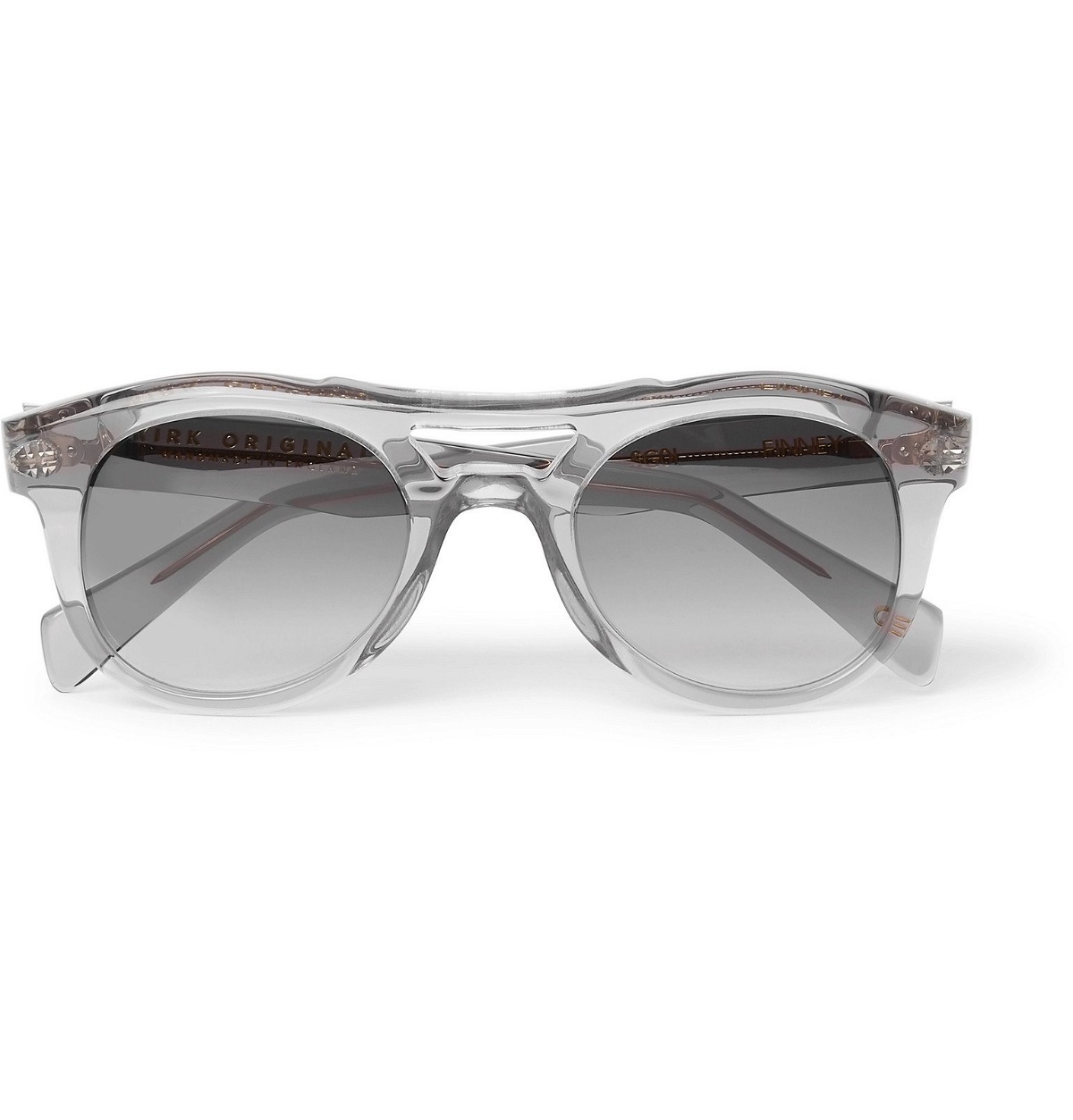 Photo: Kirk Originals - Finney Round-Frame Acetate Sunglasses - Gray
