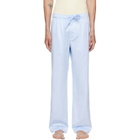 Tekla Blue Sateen Pyjama Pants