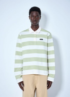 Miu Miu Striped Jersey Polo Shirt