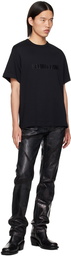 Helmut Lang Black Embroidered T-Shirt