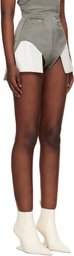Rick Owens Gray Temple Dirt Cutoffs Shorts