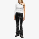 Courreges Women's Courrèges Asymetric One Sleeve T-shirt in White