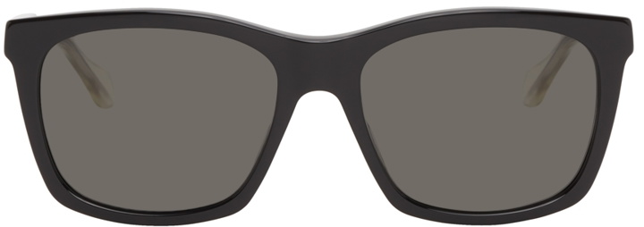 Photo: Gucci Black Rectangular Transparent Temple Sunglasses