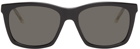 Gucci Black Rectangular Transparent Temple Sunglasses