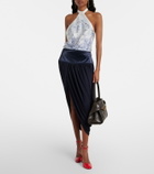 Ferragamo Hug Medium woven leather shoulder bag