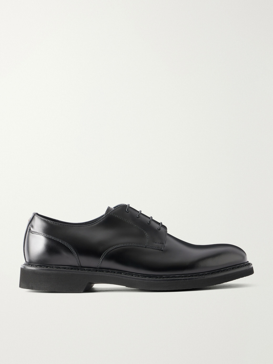 Canali - Leather Derby Shoes - Black
