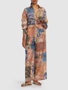 ZIMMERMANN - Devi Printed Silk Long Shirt