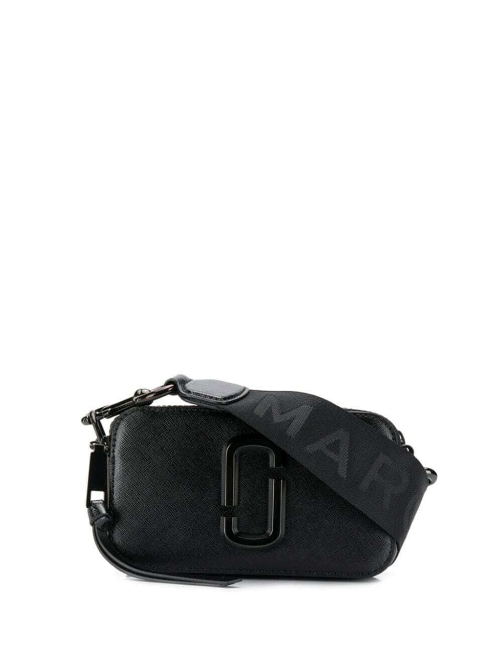 Marc Jacobs The Snapshot Leather Crossbody Bag - Black