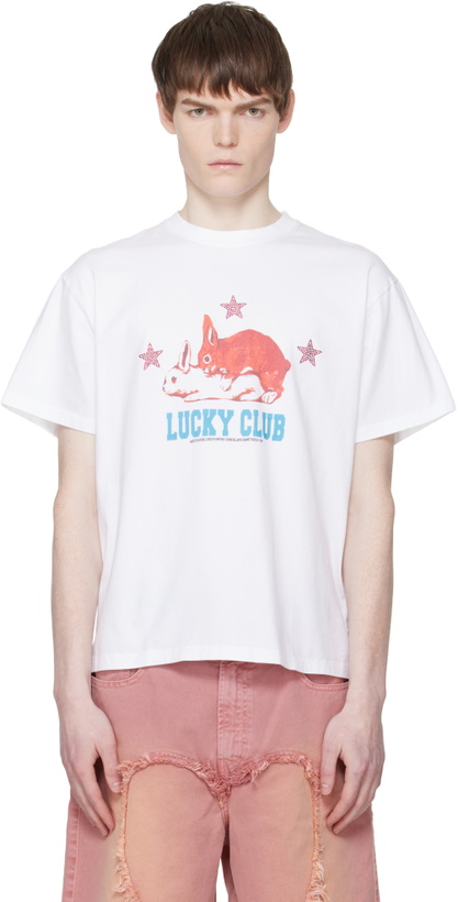 Photo: Carne Bollente White 'Lucky Club' T-shirt