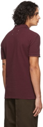 Maison Margiela Burgundy Label Polo