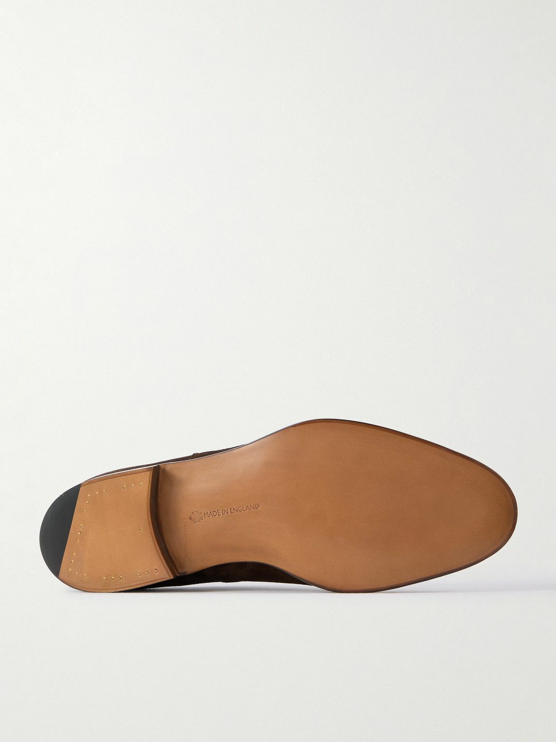 Edward Green - Chelsea Cap-Toe Suede Oxford Shoes - Brown