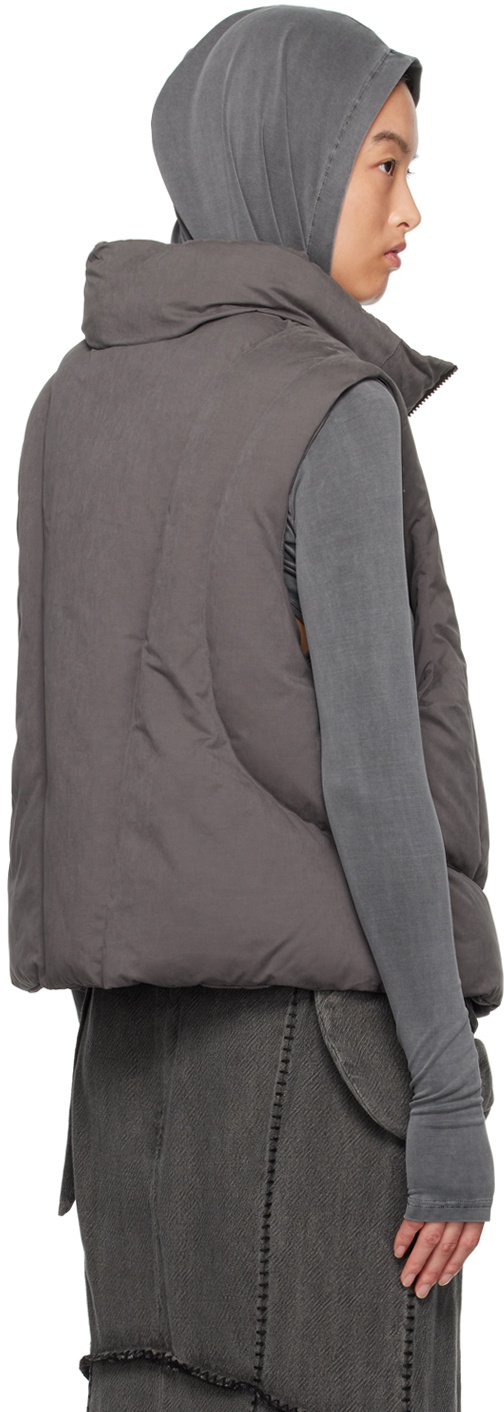 HYEIN SEO SSENSE Exclusive Gray Padded Vest Hyein Seo