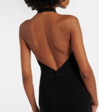 Nili Lotan Lita cutout halterneck jersey gown
