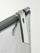 Maison Margiela - Small Metallic Cracked-Leather Pouch