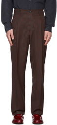 Paul Smith Navy & Red Gingham Trousers