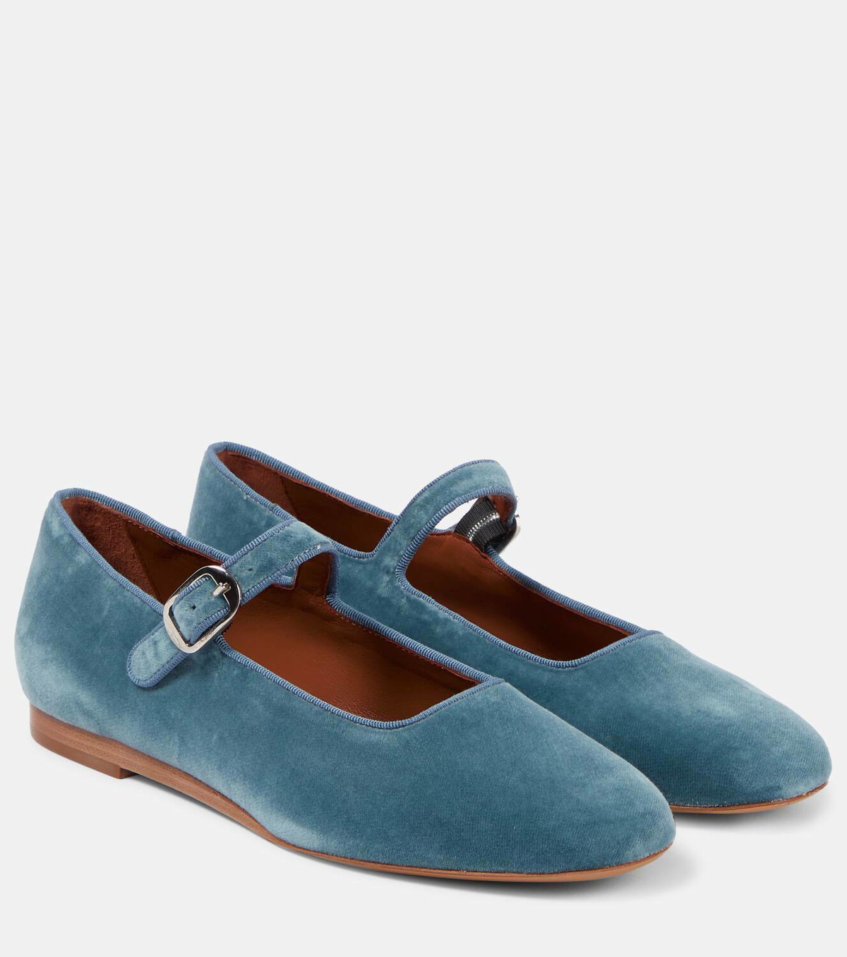 Le Monde Béryl Velvet Mary Jane ballet flats Le Monde Beryl