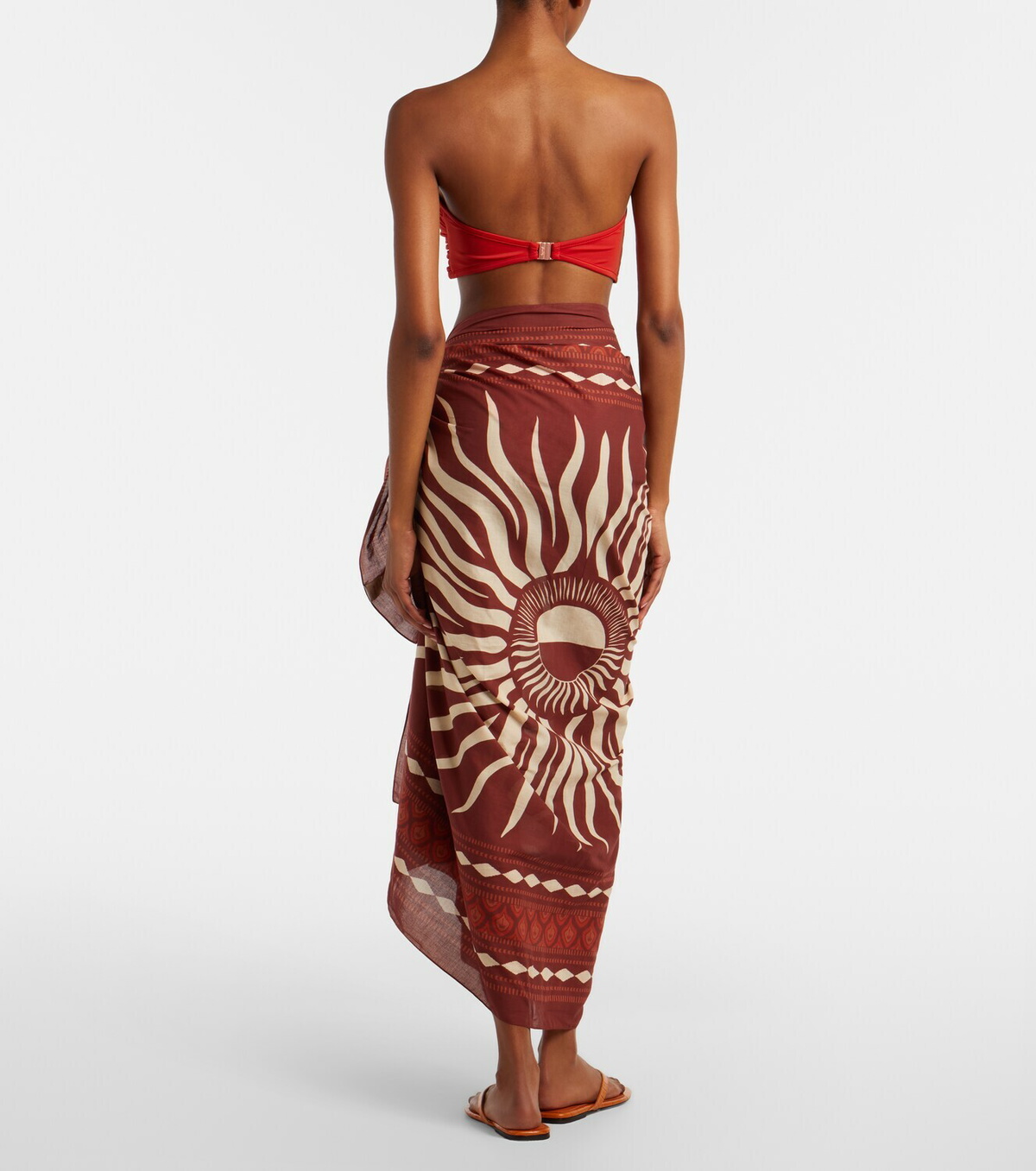 Johanna Ortiz Printed cotton beach coover-up