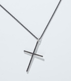 Ileana Makri Classic 18kt white gold and steel necklace with diamonds