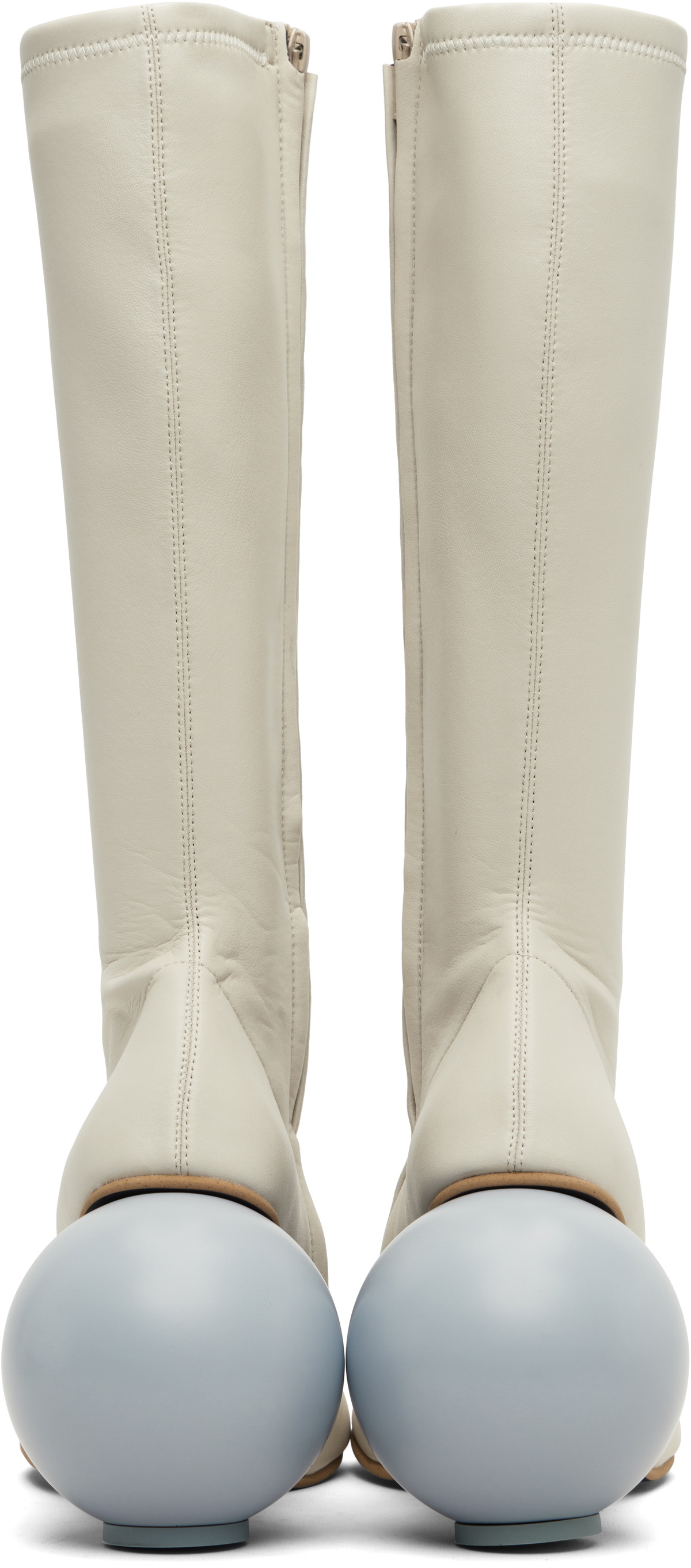 YUME YUME Beige Ball Tall Boots