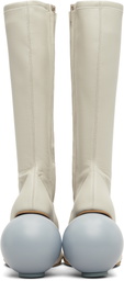 YUME YUME Beige Ball Tall Boots