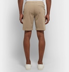 Theory - Nevins Cotton-Blend Twill Drawstring Shorts - Mushroom